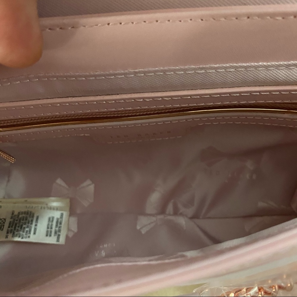 Ted Baker London Pink Leather Crossbody Bag - Picture 7 of 10